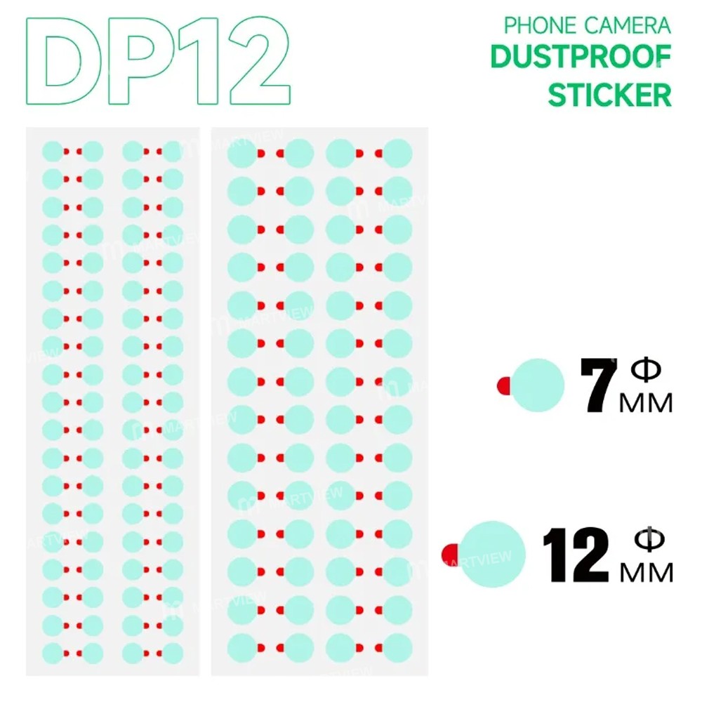 mechanic dp12-7mm-12mm-phone-camera-all-round-green-dust-proof-protective-sticker-4