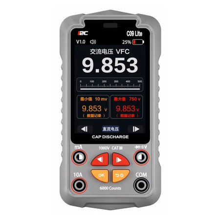 i2C C09 Lite Full Auto Industrial Multimeter Supports Capacitive Discharge & Live Screen Mirroring