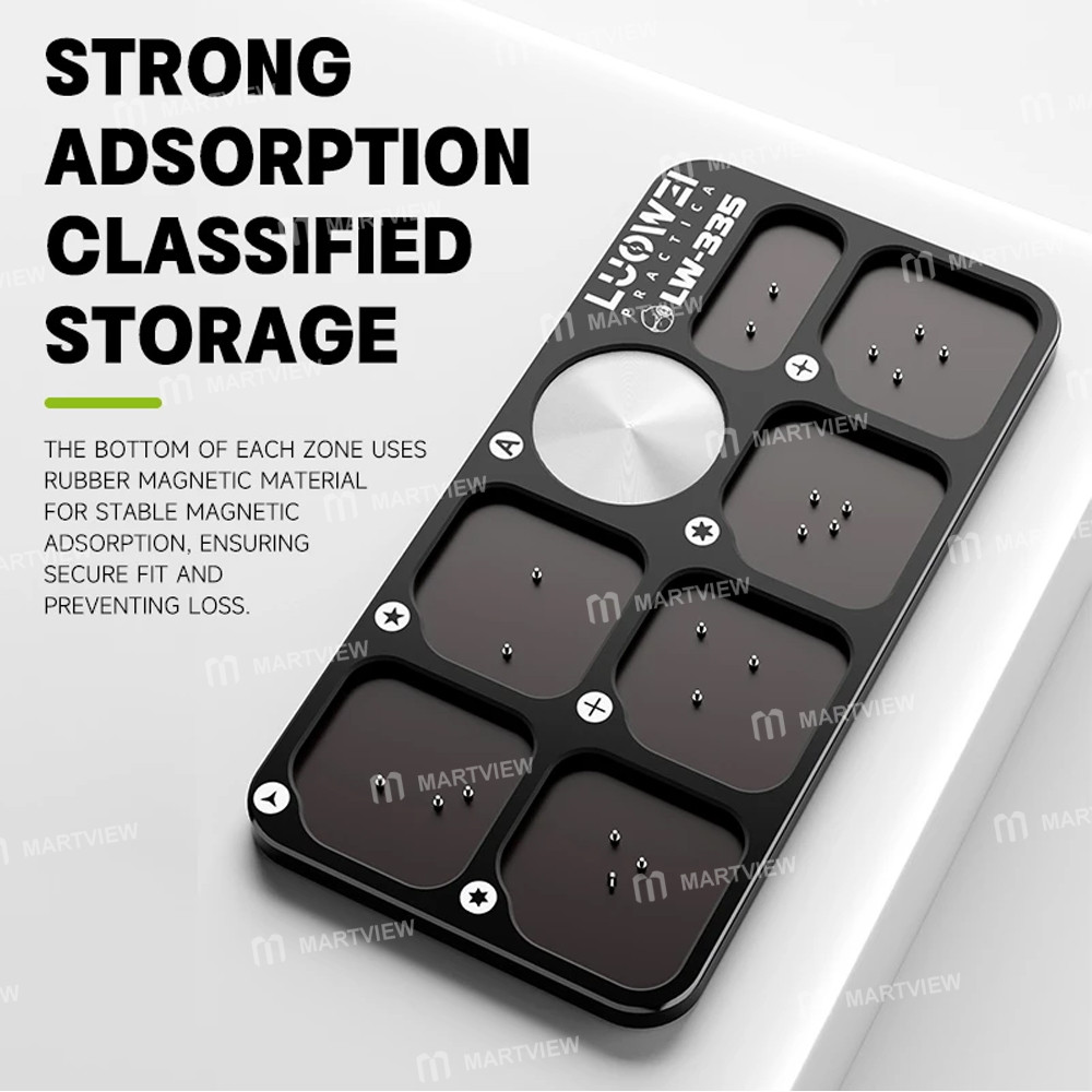 luowei lw-335-7-separate-zones-aluminum-alloy-screw-magnetic-storage-board-5