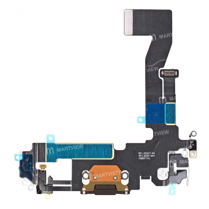 Replacement usb charging flex cable for iPhone 12 12 pro black