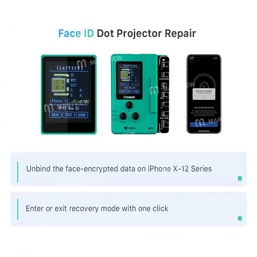 refox rp30-multifunctional-battery-face-id-restore-programmer-for-iphone-8-to-13pro-max-4