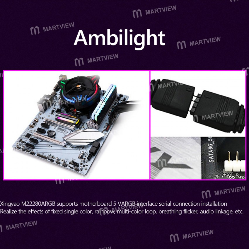 aluminum 5v-3pin-argb-m2-ssd-heatsink-support-m2-2280-nvme-ssd-9