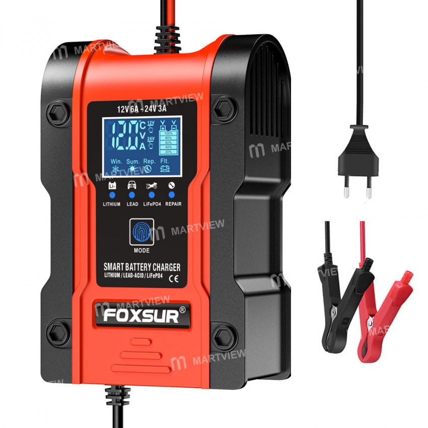 foxsur 12v-24v-car-battery-pulse-repair-charger-for-gel-wet-agm-lithium-lifepo4-battery-2