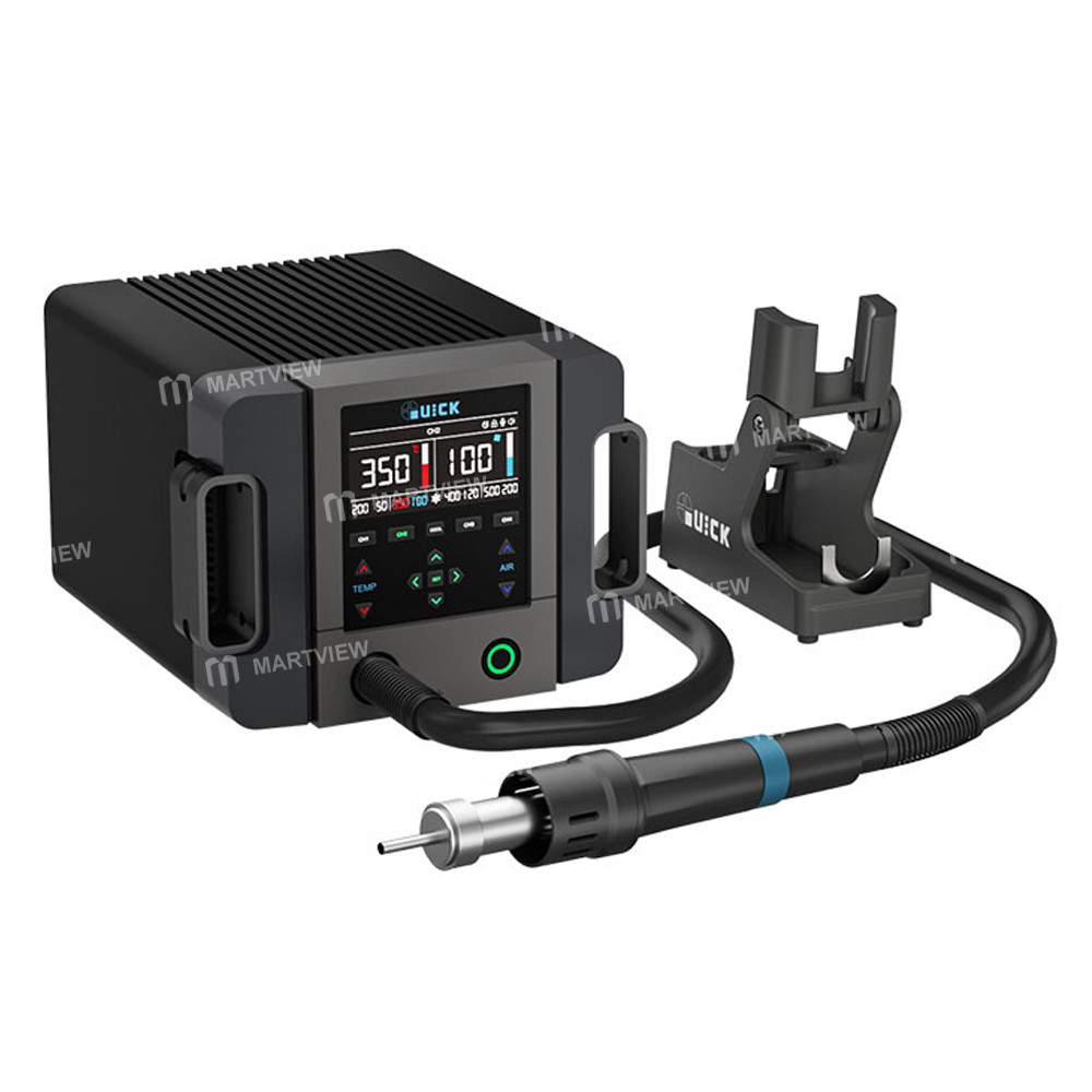 quick 861pro-max-1300w-intelligent-hot-air-rework-station-for-chip-level-repair-pcba-production-supp