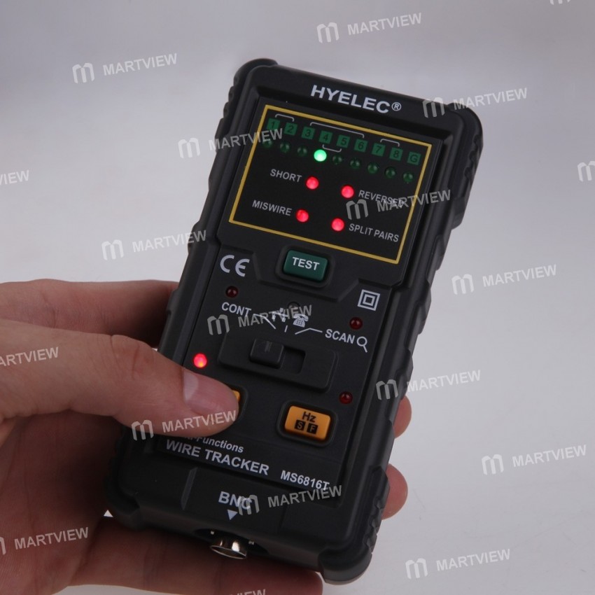 PEAKMETER MS6816 Multifunctions Wire Tracker for Telecommunications Network Detection