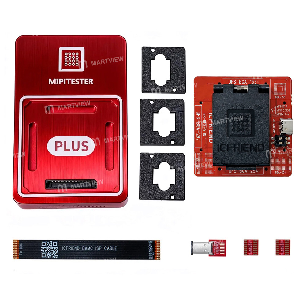 MiPi Plus Box + NB-UFS-5IN1 (153 / 254 /  297) Adapter + ISP Cable (Simplified Version)