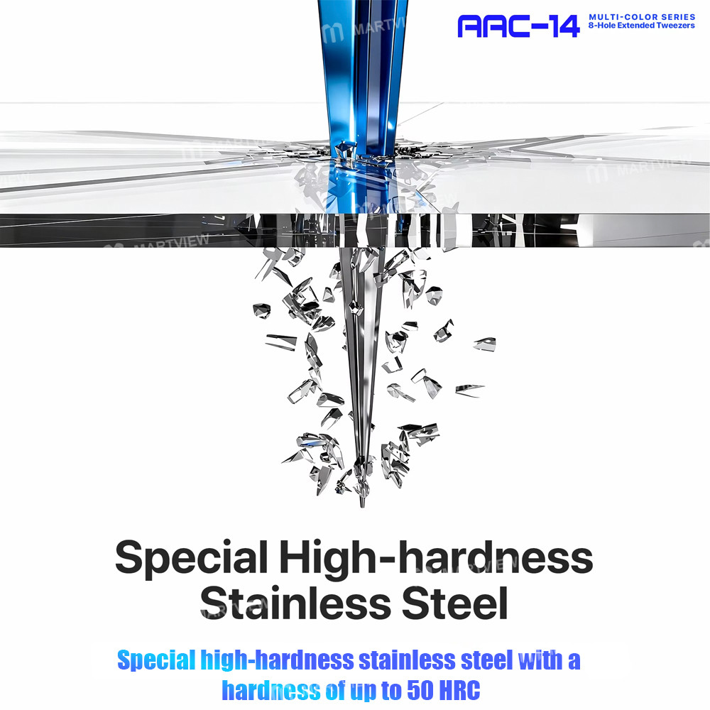 mechanic aac-14-multi-color-series-160mm-extended-stainless-steel-precision-flywire-tweezers-6