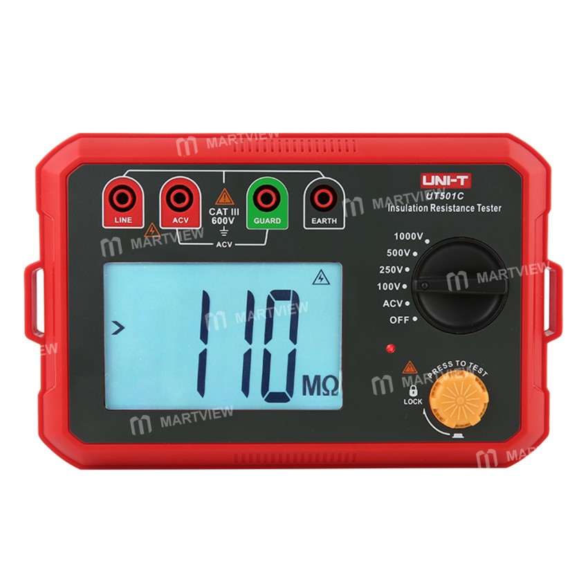 UNI-T UT501C 5G? 1000V Insulation Resistance Tester Digital Megohmmeter Auto Range Backlight