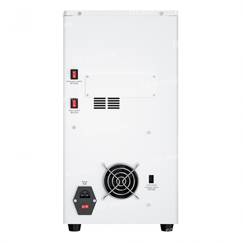 TBK-958F Mini Automatic High Precision 20W Laser Marking and Screen Removal Machine