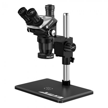 Sunshine 71 Ultra-B11 6.5-55X Continuous / Fixed Zoom Conversion Trinocular Microscope with Big Base