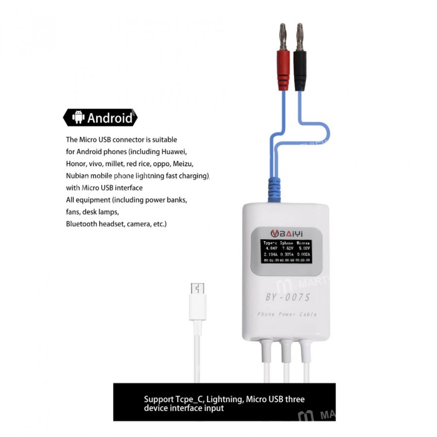 BY-007S Mutil-function Smart Charging Detection Tion Line
