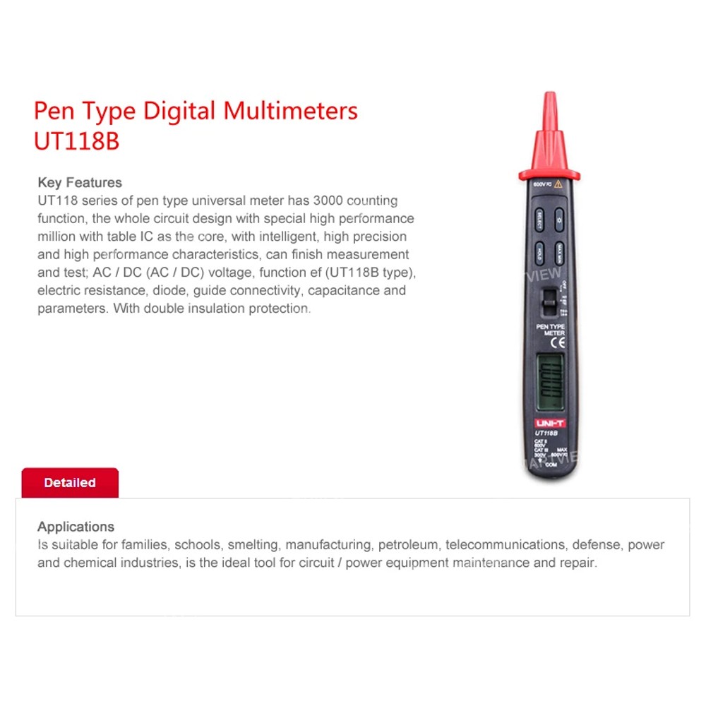 uni t-ut118b-pen-type-digital-display-ac-dc-multimeter-for-voltage-resistance-capacitance-test-5