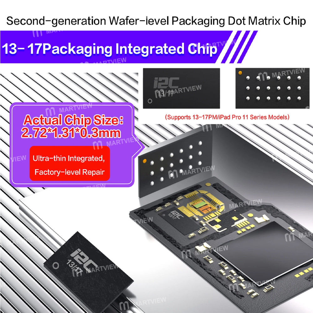 i2c face-repair-integrated-dot-matrix-ic-chip-for-iphone-x-to-17pro-max-ipad-series-2