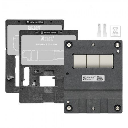 Amaoe MFix-15 Series Mbga Motherboard Middle Layer BGA Reballing Platform for iPhone 15 Series