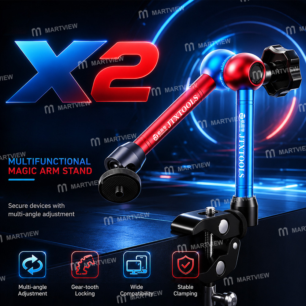 jtx x2-multifunctional-360-rotation-magic-hand-universal-bracket-for-curve-ammeter-cameras-macro-len