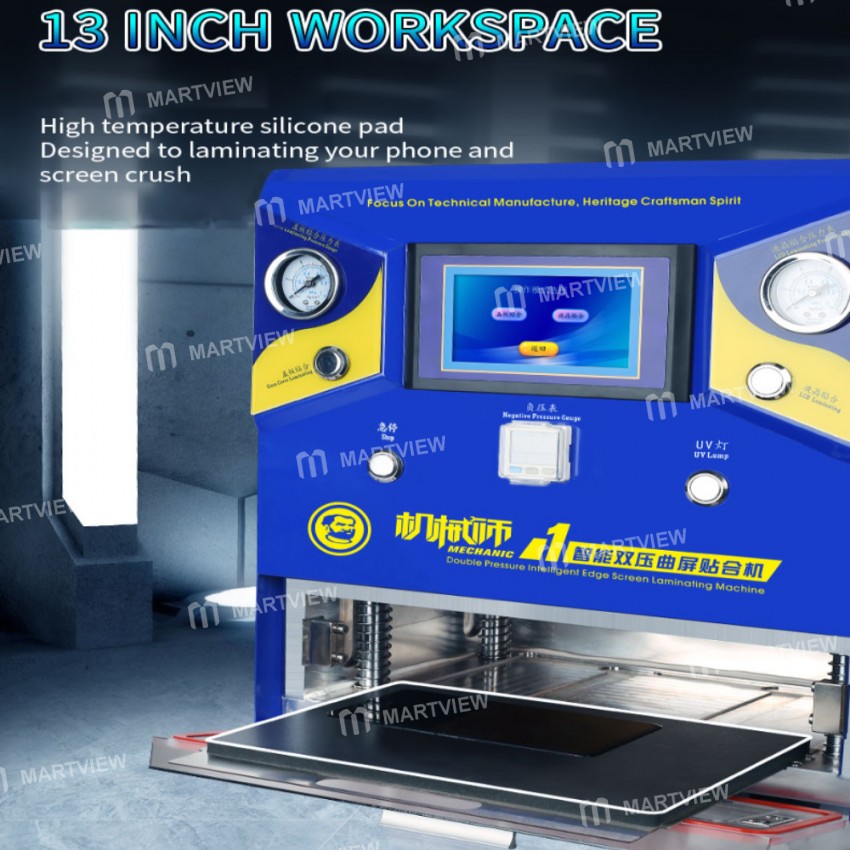 Mechanic Intelligent Double Pressure Curved Screen Laminating Machine Suitable For Samsung Huawei VI
