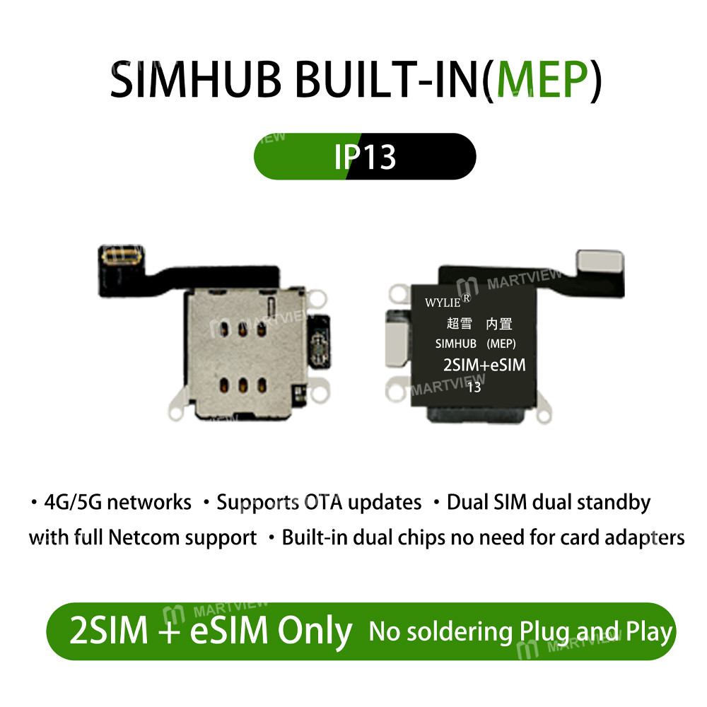 wylie simhub-built-in-mep-integrated-card-slot-finished-product-dual-sim-esim-for-iphone-13-17-6