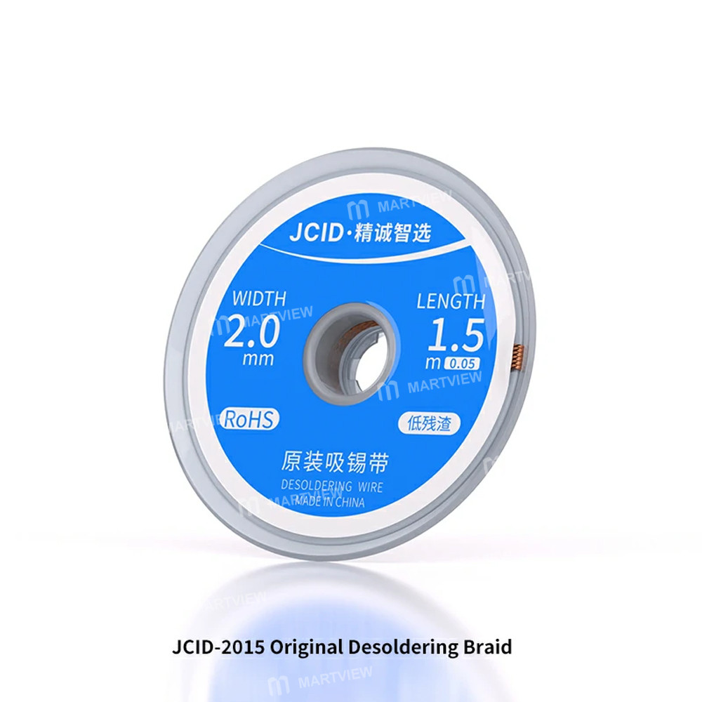 jcid multiple-sizes-low-residue-original-desoldering-wire--5pcs-6