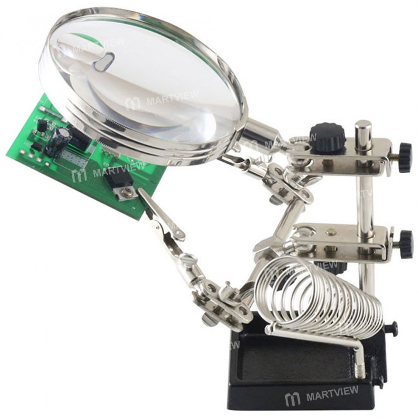 BST-268Z Clip-on Worktable with 5X Magnifier for PCB Repair