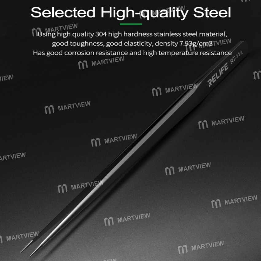 Relife RT-11A Stainless Steel High-Precision Flying Line Jump Wire Tweezers