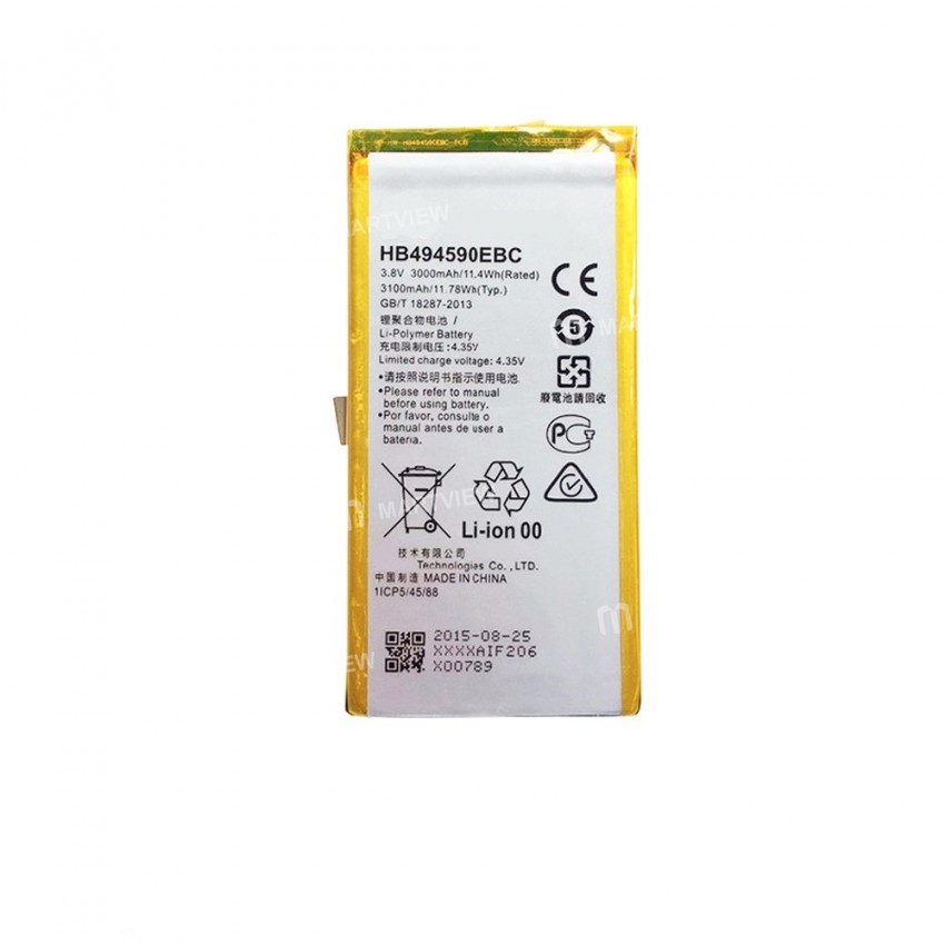 Battery Replacement for Huawei Honor 7 Use (HB494590EBC/3000mAh) - grade AAA quality