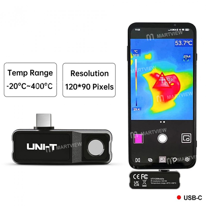 UNI-T UTi120 Mobile Phone TThermal Camera for Android Type-C