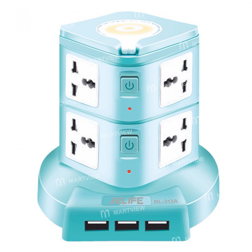 relife rl-313a-10a-multi-function-smart-power-socket-with-3-usb-fast-charge-port-6