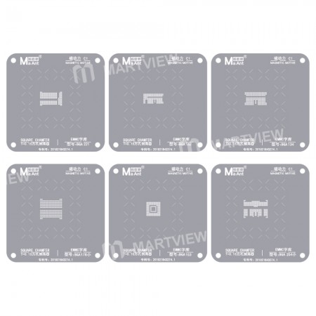 MaAnt EMMC / EMCP / UFS / Fonts Planting Tin Reballing Stencil for BGA 153 / 162 / 169 / 178 / 221 / 254