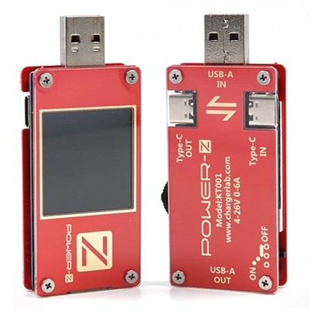 ChargerLAB POWER-Z KT001 Dual Type-C Fast Charging Protocol USB Tester