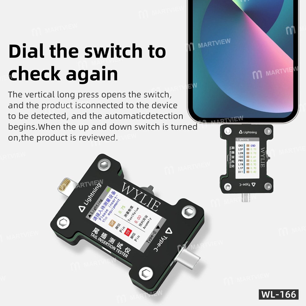 wylie wl-166-lightning-type-c-tail-plug-detector-for-iphone-and-android-phones-4