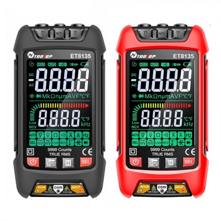 Tooltop ET8135 Portable Color Display Intelligent Auto Identification Burn-Proof Multimeter
