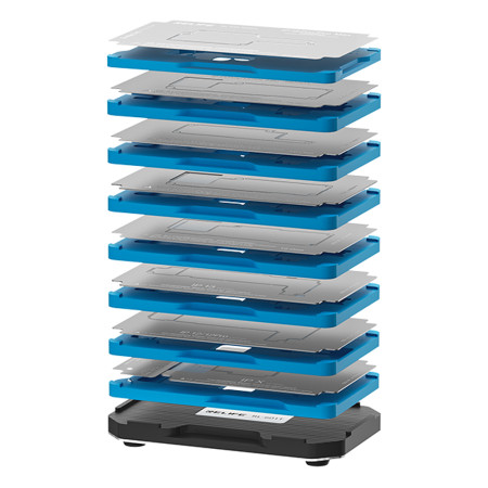 Relife RL-601T 33-in-1 Middle Layer Tin Planting BGA Reballing Platform Set for iPhone X to 18Pro Max