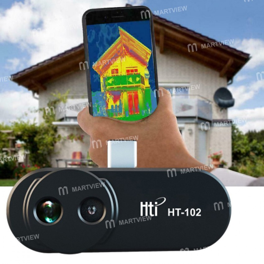 Hti HT-102 High-Resolution Type-C Mobile Phone Portable Infrared Thermal Imager