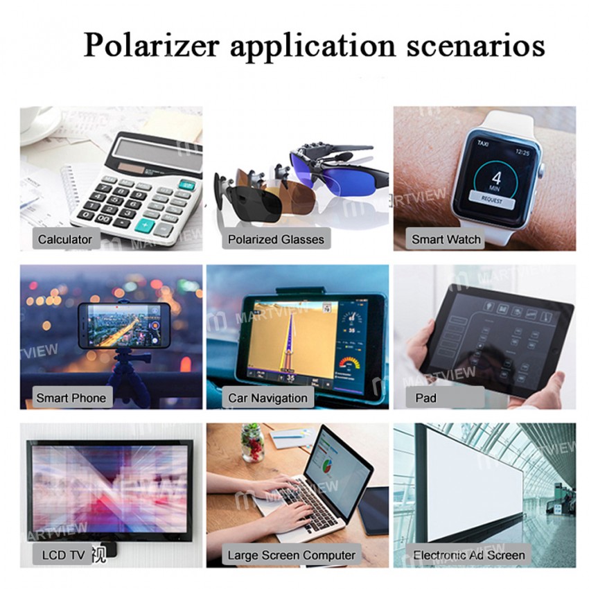 Mobile Phone LCD Linear Horizontal Polarizer Film - 100Pcs