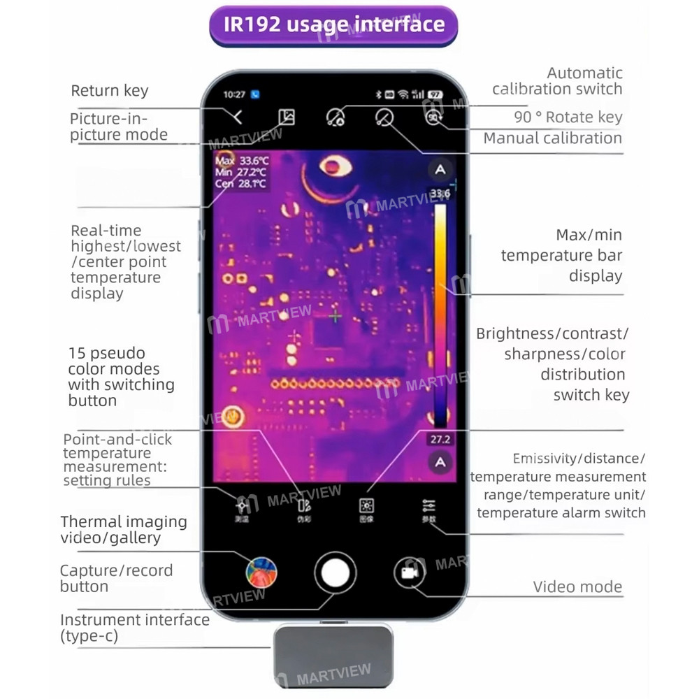 power z-ir096-ir192-portable-type-c-infrared-thermal-imager-compatible-with-apple-android-phones-15