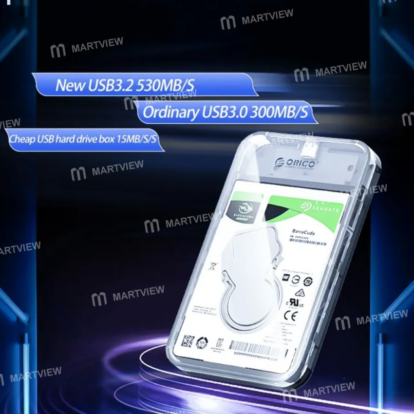 orico dz25-25-inch-type-c-5gbps-transparent-external-storage-hdd-case-with-cyberpunk-design-9