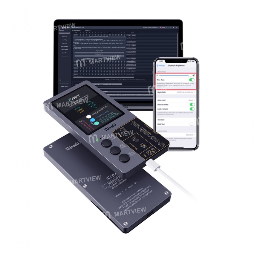 QianLi iCopy 2.1 Plus LCD Screen Light Sensor with Battery Testing Recovery Restore Data Read Write