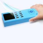 Sunshine SS-309WD LED Display Intelligent Wireless Charger with 8 Port Smart USB Charger