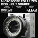 luowei lw-ls02-64-led-beads-caliber-61mm-microscope-polarized-ring-light-source-2