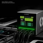 luowei u1-mini-80w-raptor-8-ports-usb-type-c-color-screen-charger-station-no-wireless-charging-7