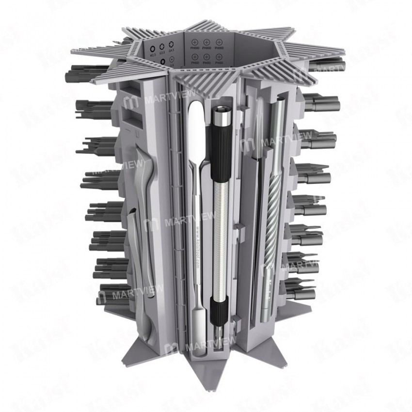 Kaisi K-8128 128-in-1 Precision S2 Alloy Steel Precision Screwdriver Set