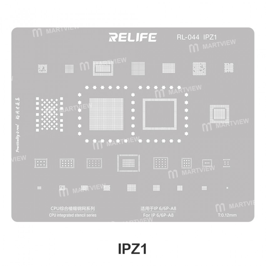 relife rl-044-iphone-series-cpu-tin-planting-steel-mesh-set-8