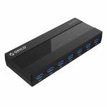 Orico H727RK-U3 7-Port Superspeed USB 3.0 HUB with 12V Power Adapter for Desktop Computer Laptop