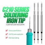 Relife RL-C210 Universal Soldering Iron Tip Compatible for JBC C210 Xsoldering T210 Sugon T26 Solder