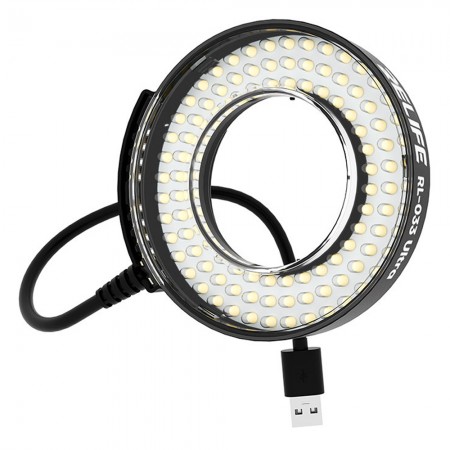Relife RL-033 Ultra 105 LEDs Dual Zone Adjustable Brightness Microscope Ring Light