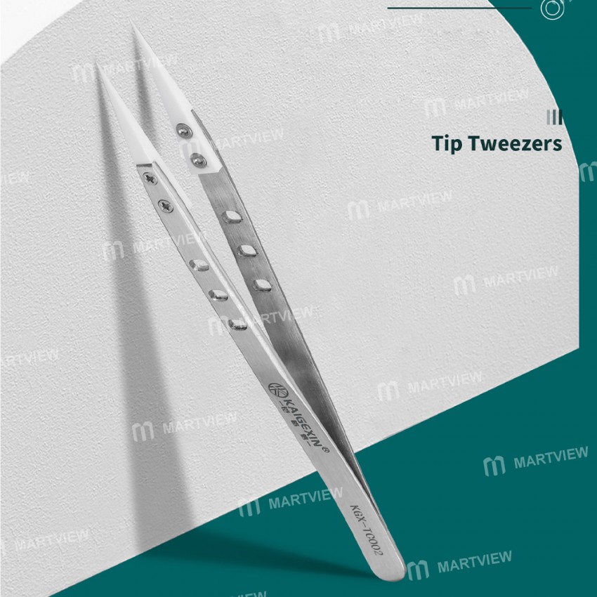 kgx tc002-insulation-nonmagnetic-ceramic-head-stainless-steel-tweezers-for-mobile-phone-repair-13