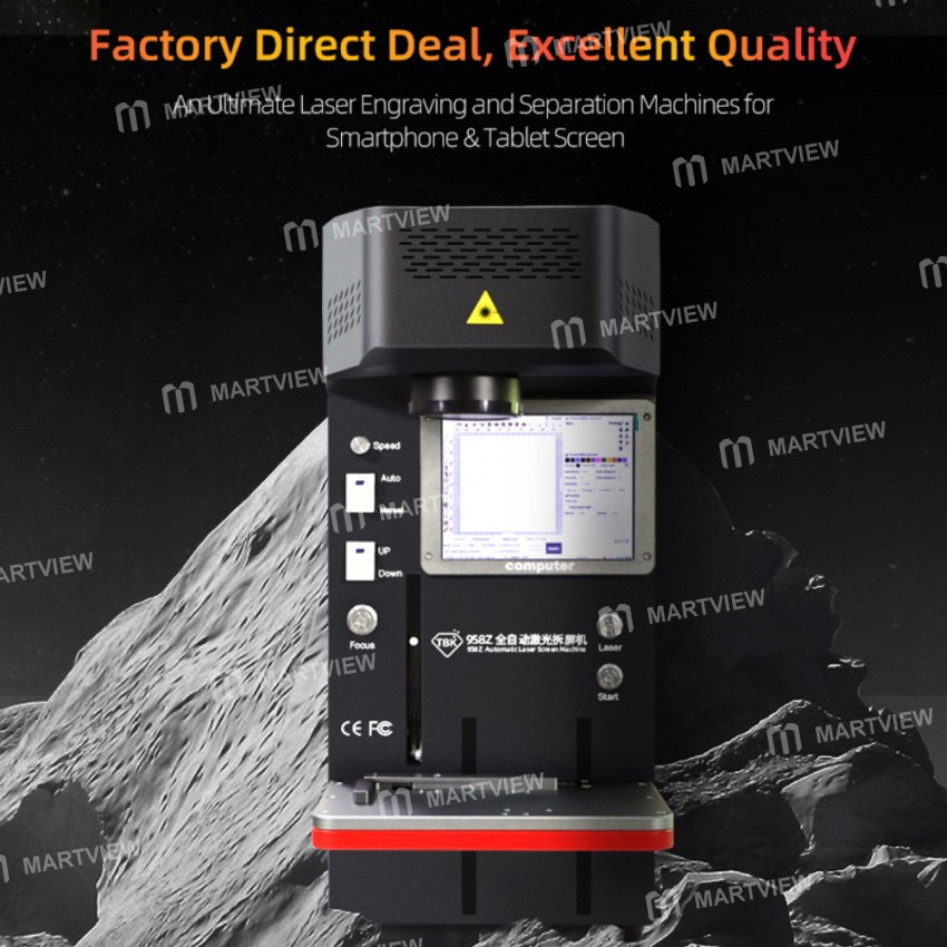 TBK958Z Ultraviolet Laser Screen Dismantling Laser Cutting Engraving and Marking Machine