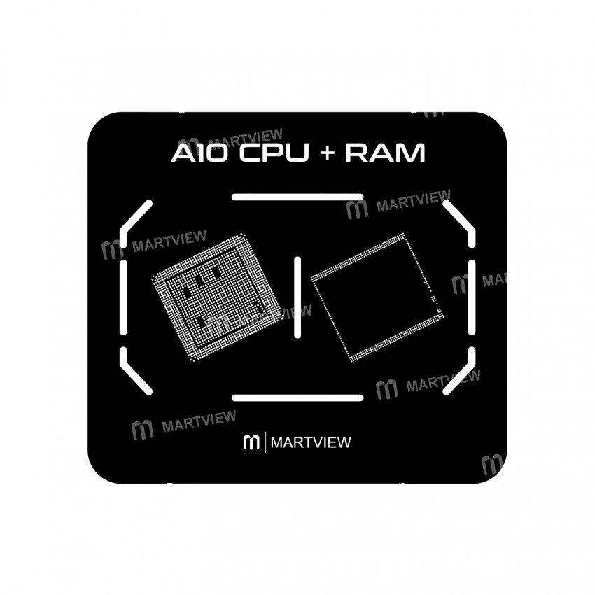 Martview RB-02 7in1 CPU Reballing Stencil Full Set for iPhone A8 A9 A10 A11 A12 A13 A14 - Malaysia