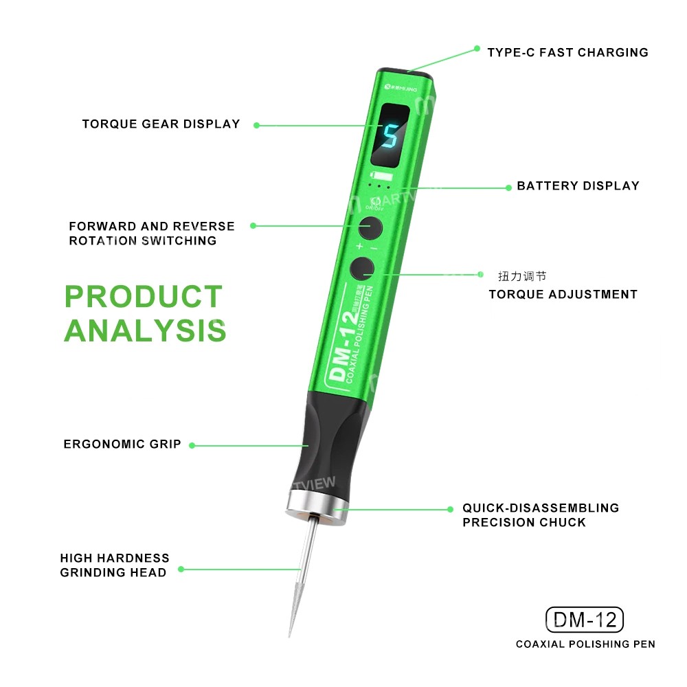 mijing dm-12-coaxial-polishing-pen-with-7-grinding-heads-for-ic-chip-grinding-3