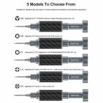 relife rl-729a-steel-cannon-king-5-in-1-carbon-fiber-finish-s2-steel-2d-screwdriver-set-12